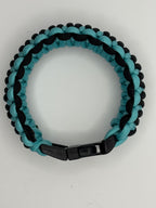 Handmade King Cobra Paracord Bracelet – Blue & Black image 5