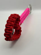 Handmade Red Heart Cobra Paracord Keychain image 4