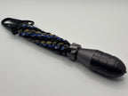 Handmade 6-Strand Cinn Weave Paracord Keychain with Waterproof Container image 2