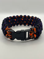 Handmade Traitor Knot Paracord Bracelet – Orange & Black image 2