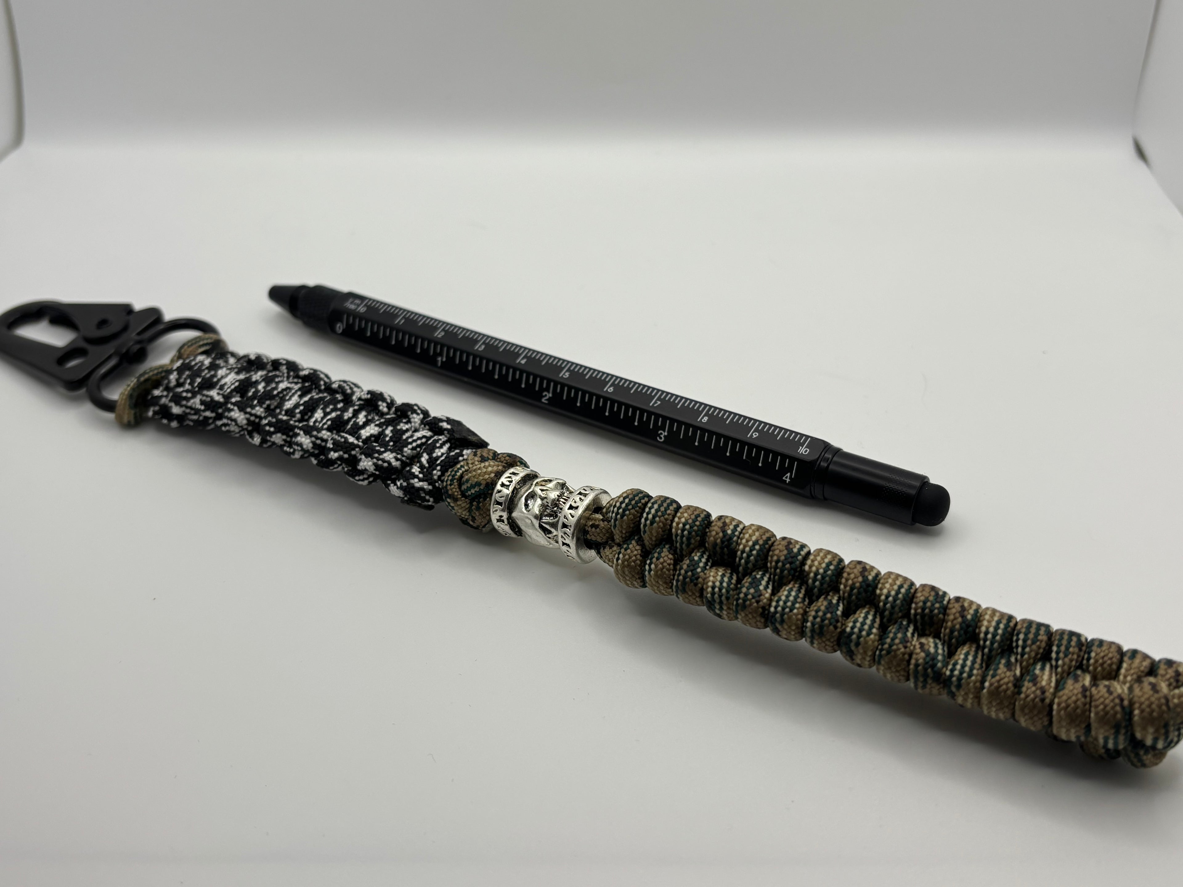 Handmade Cobra & Rattlesnake Knot Paracord Keychain image 4