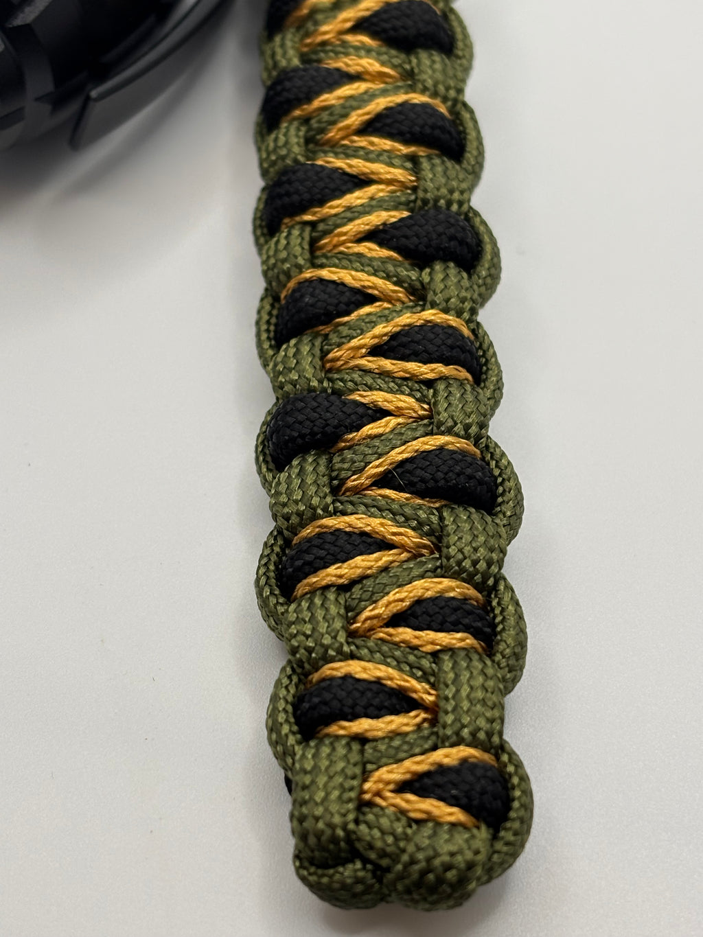Stitched Snake Eye Keychain with Grenade-Style Pill Container image 1