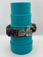 Handmade Shark Jaw Bones with Mountain Runes Paracord Bracelet image 4