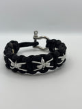 Cobra Weave with Spider Stitch Paracord Bracelet – Metal Horseshoe Clasp image 1