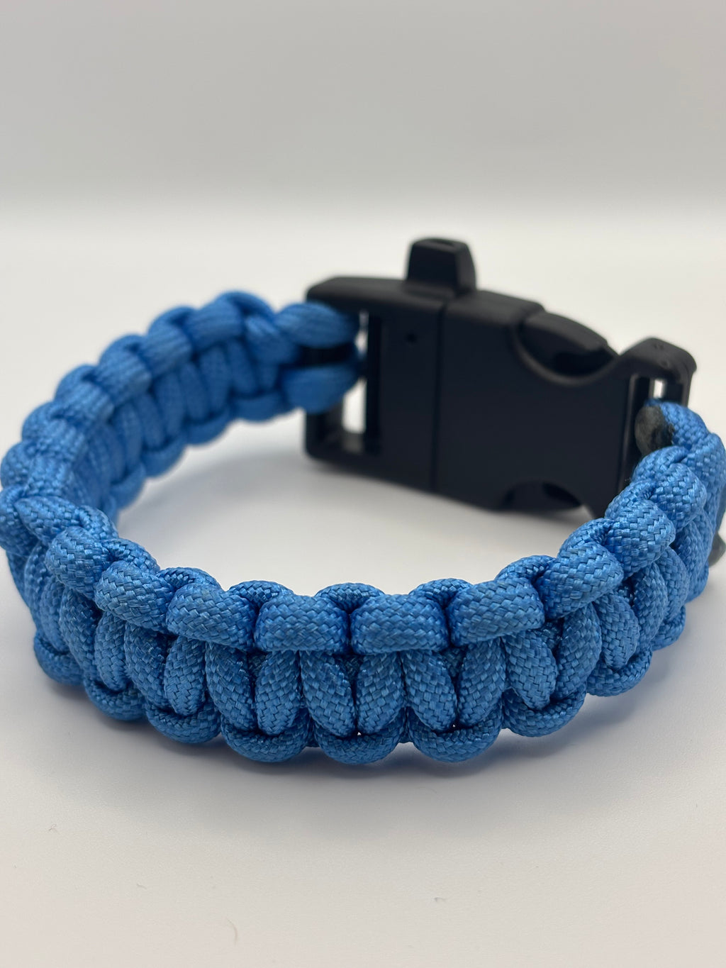 Handmade Paracord Survival Bracelet (Blue) image 3