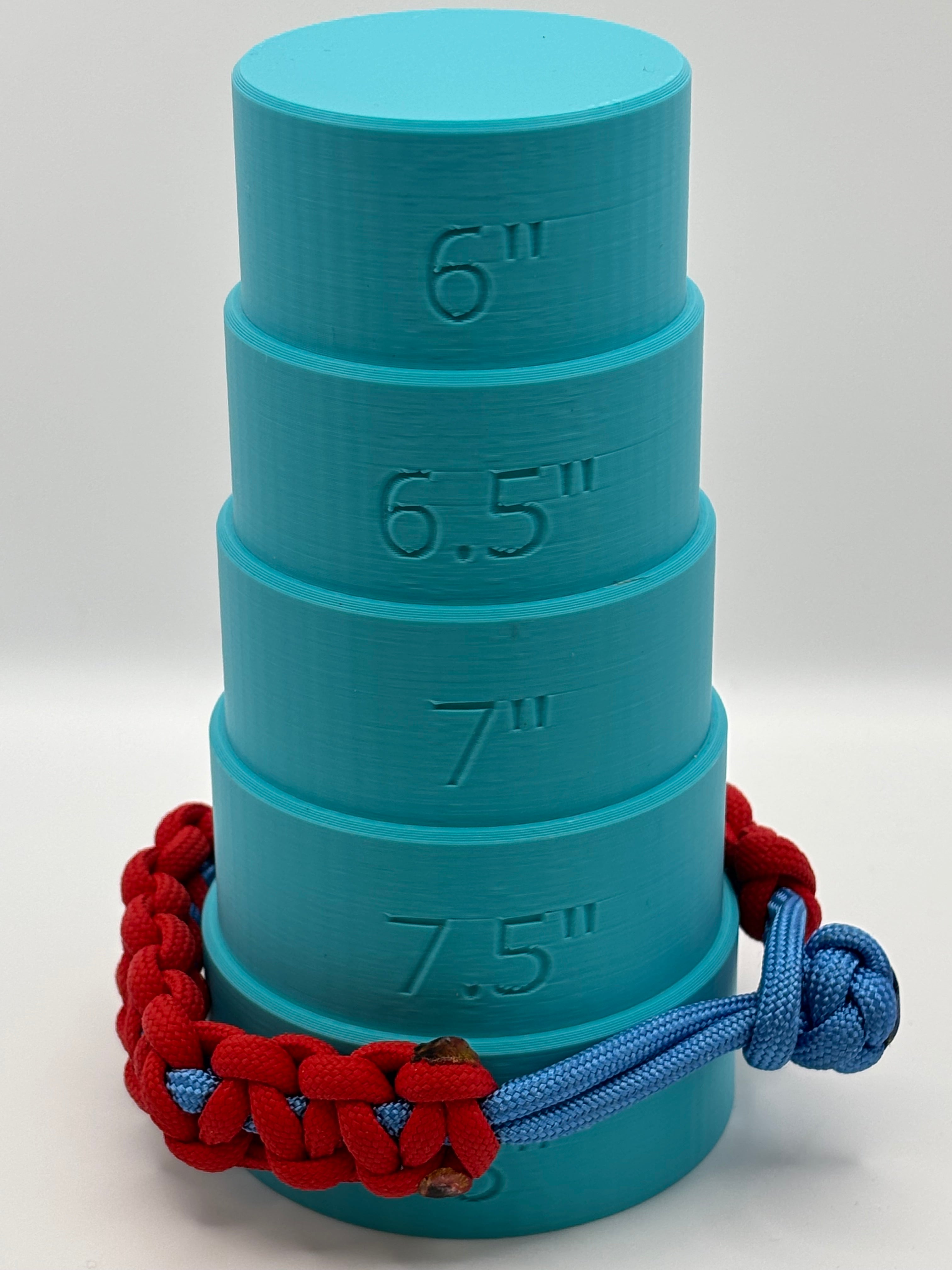 Handmade Adjustable Cobra Knot Paracord Bracelet (Red/Blue) image 4