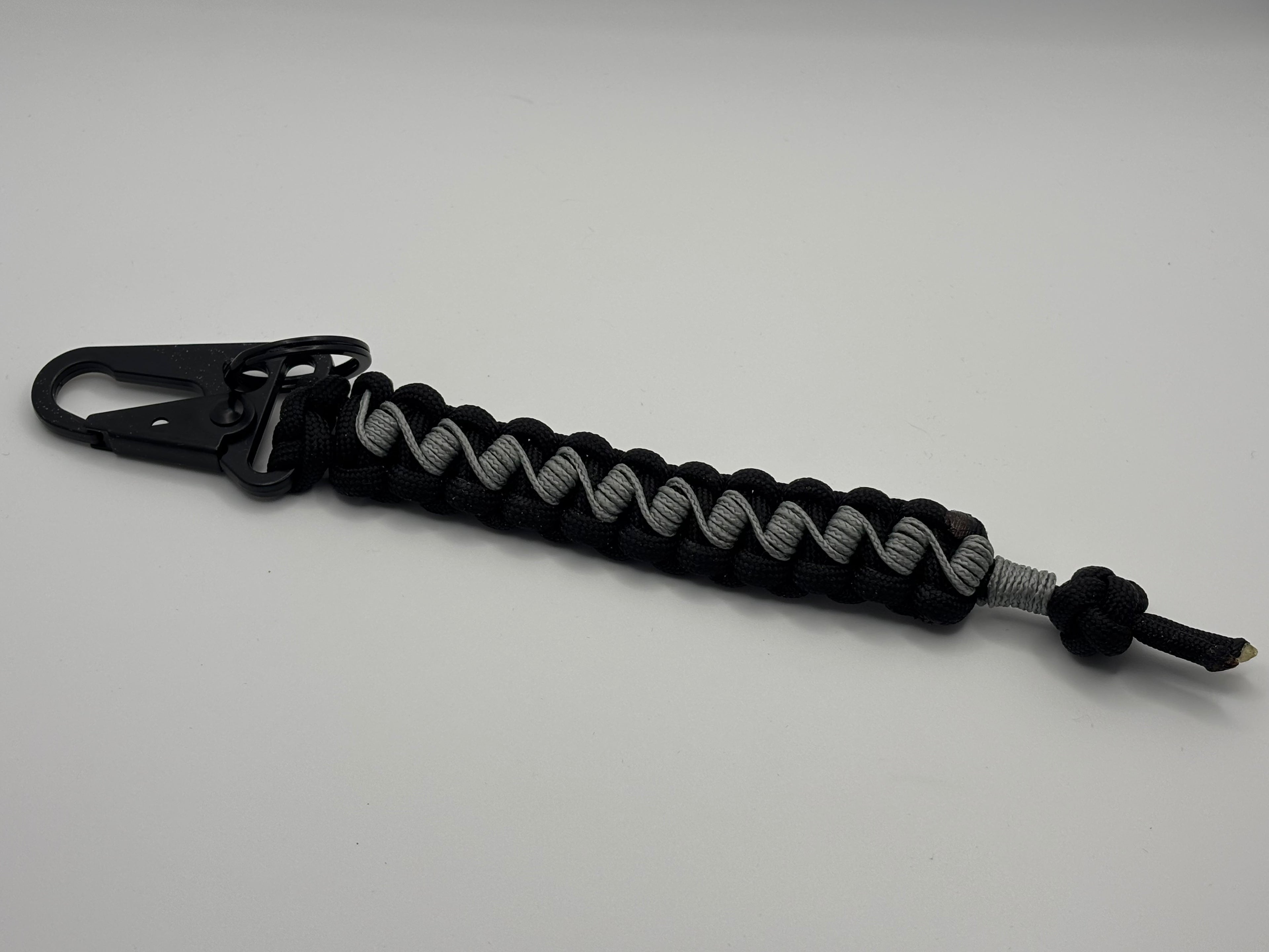 Handmade Barbwire Stitched Cobra Knot Paracord Keychain image 1