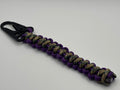 Handmade Bootlace Braid Paracord Keychain (Prpl/Tan) image 0