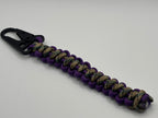 Handmade Bootlace Braid Paracord Keychain (Prpl/Tan) image 0