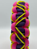 Stitched Cobra Knot Hearts Paracord Bracelet – Metal Clasp image 1