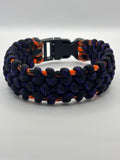 Handmade Traitor Knot Paracord Bracelet – Orange & Black image 0