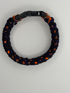 Handmade Traitor Knot Paracord Bracelet – Orange & Black image 4