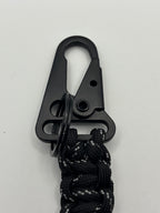 Handmade Monkey Fist Paracord Keychain (Black) image 4
