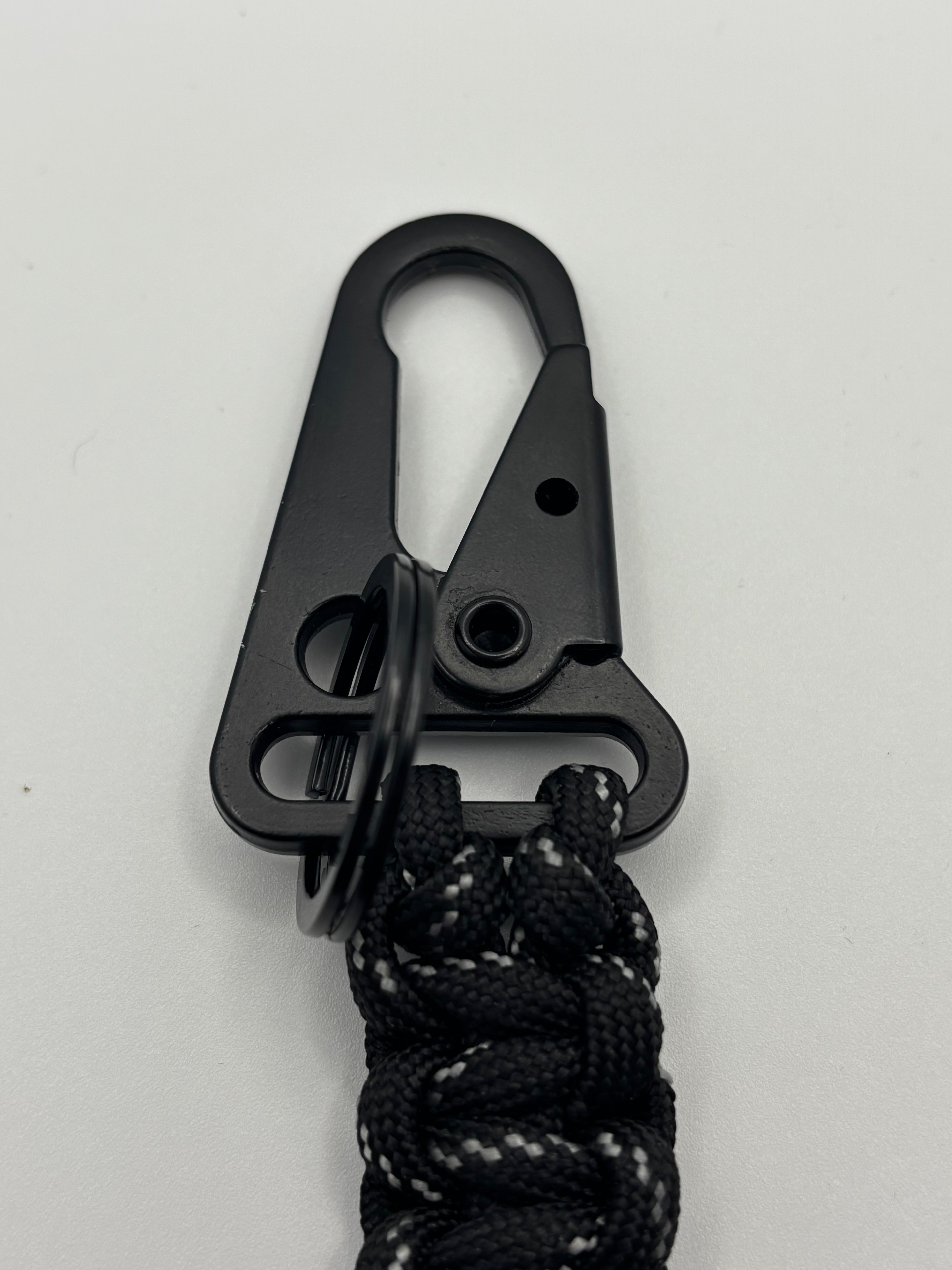 Handmade Monkey Fist Paracord Keychain (Black) image 4