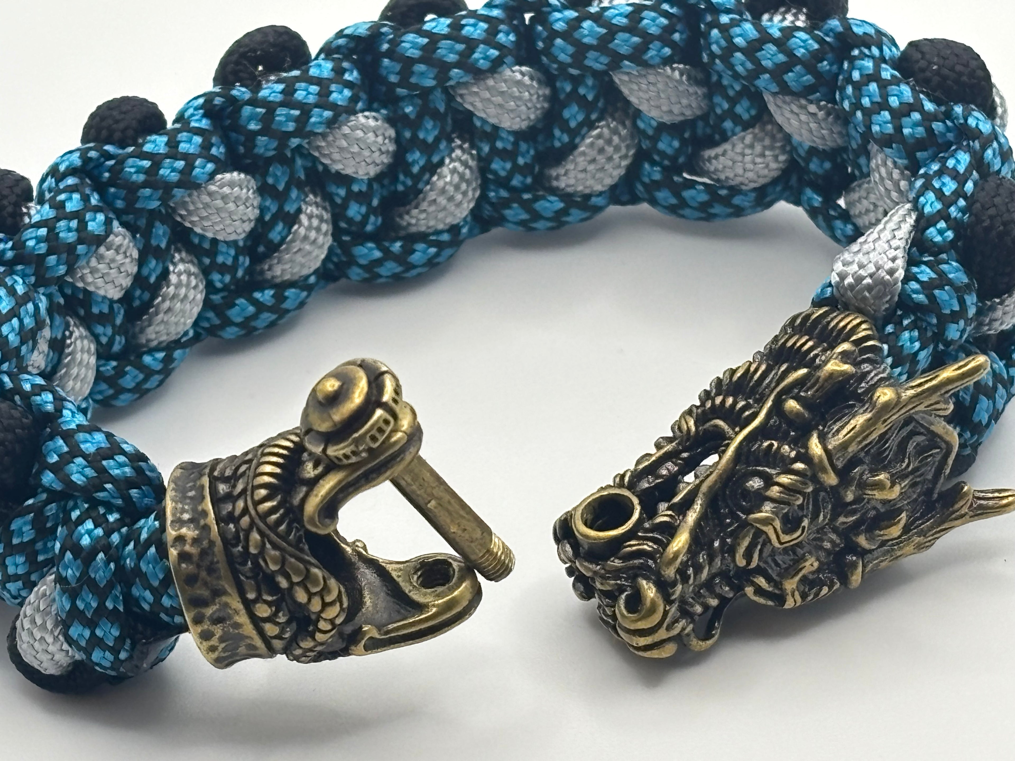Handmade Dragon Tamer Paracord Bracelet with Dragon Clasp image 1
