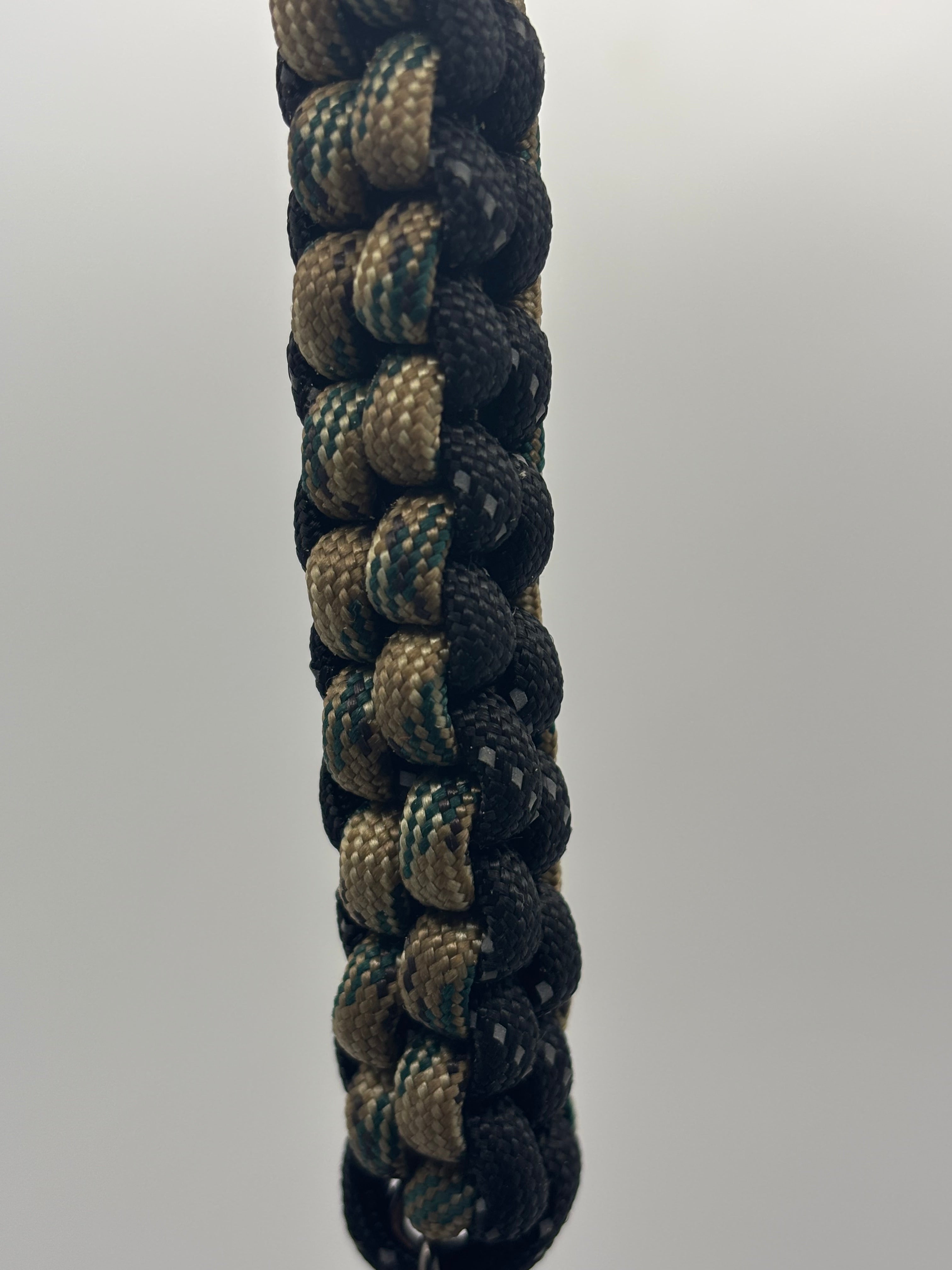 Handmade Square Knot Paracord Keychain with Grenade image 2
