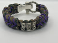 Handmade Shark Jaw Bones with Mountain Runes Paracord Bracelet image 0