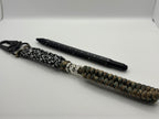 Handmade Rattlesnake Knot Paracord Keychain (Tan) image 2