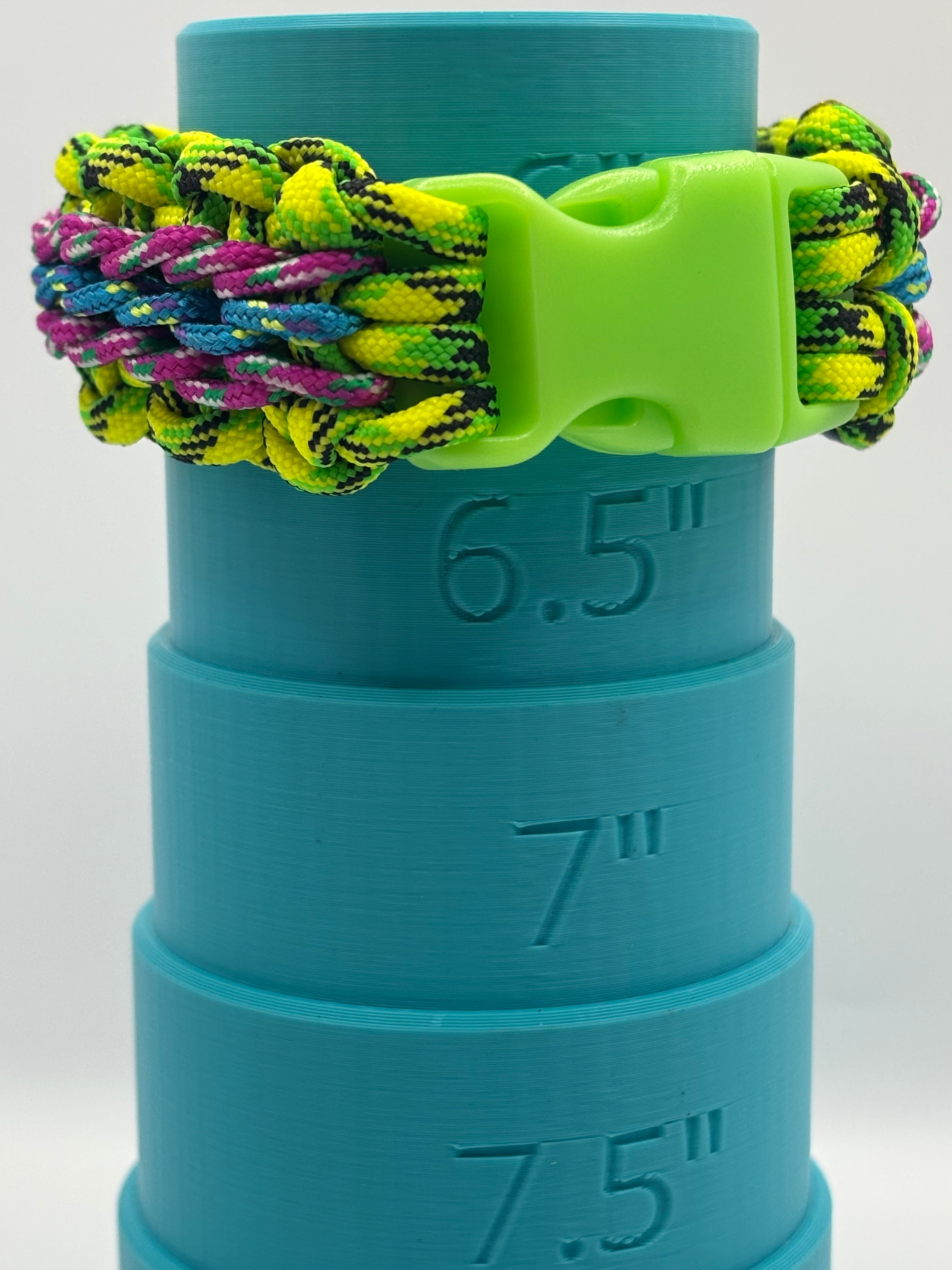 Handmade 3-Strand Center Stitched Paracord Bracelet image 2
