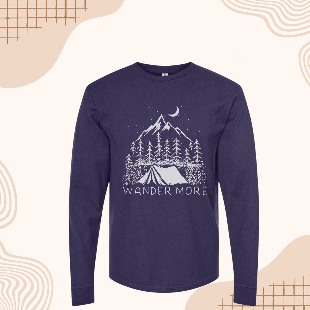 Coastal Earth Wander More Long Sleeve Tee