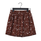 Coastal Earth Chiffon Boho Floral Women's Shorts