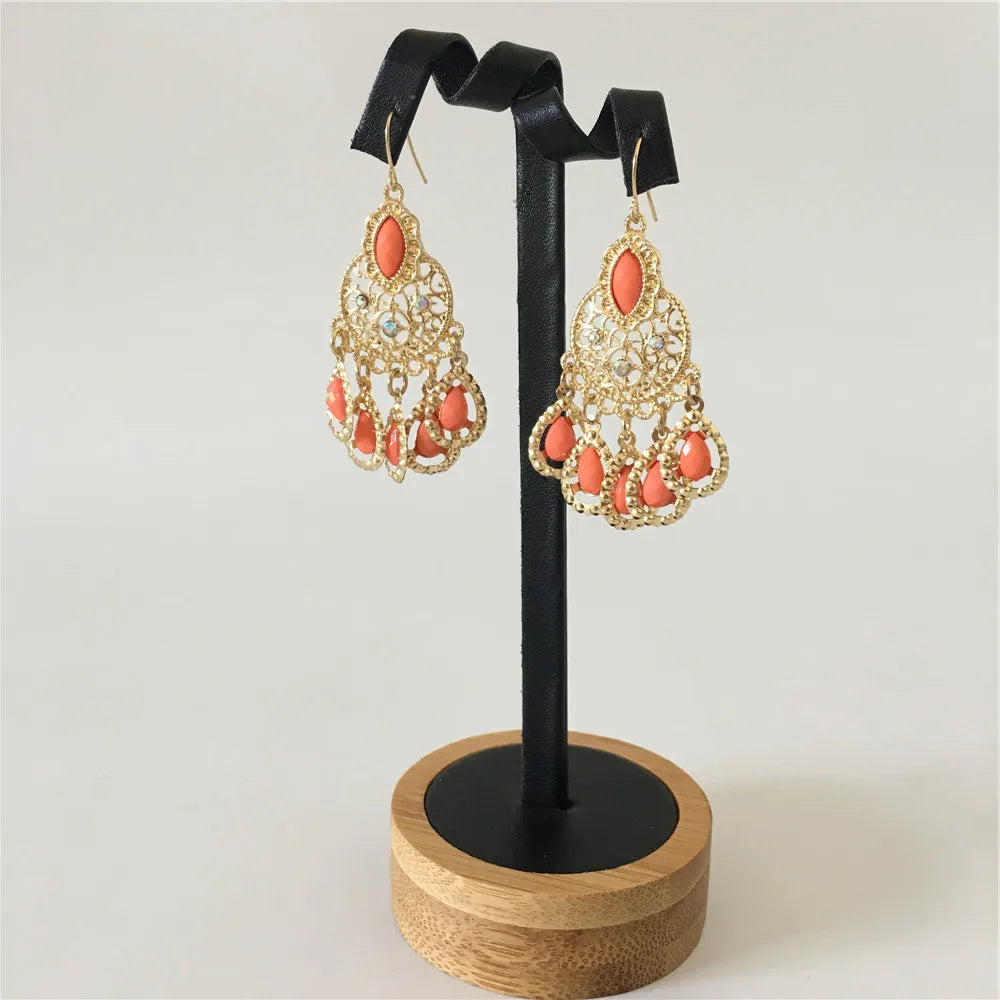 Golden Tide Boho Drop Earrings
