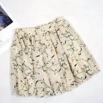 Coastal Earth Chiffon Boho Floral Women's Shorts