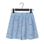 Coastal Earth Chiffon Boho Floral Women's Shorts
