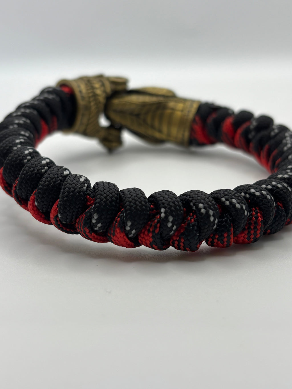 Snake Knot Bracelet with Gold Metal Snake Clasp