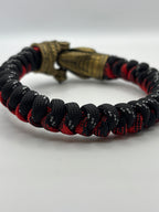 Snake Knot Bracelet with Gold Metal Snake Clasp