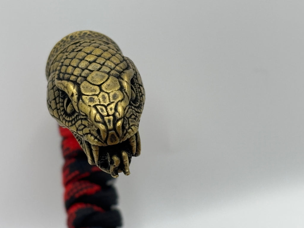 Snake Knot Bracelet with Gold Metal Snake Clasp