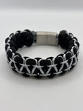 Cobra Weave Stitched Bracelet with Magnetic Clasp
