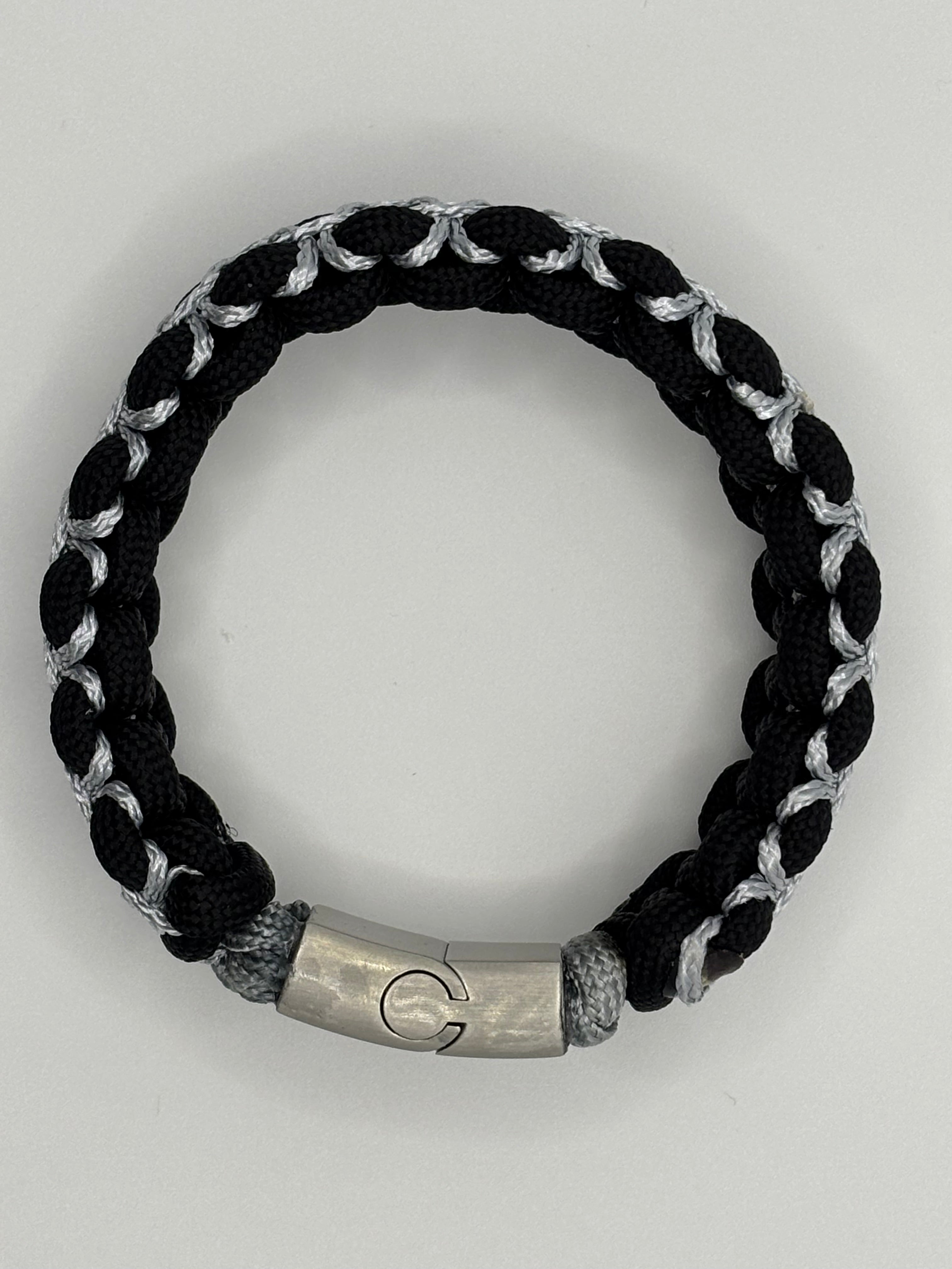 Cobra Weave Stitched Bracelet with Magnetic Clasp