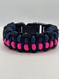 Side by Side Stitched Bracelet (Pink)