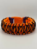 Handmade Glow-in-the-Dark Stitched Cobra Knot Paracord Bracelet
