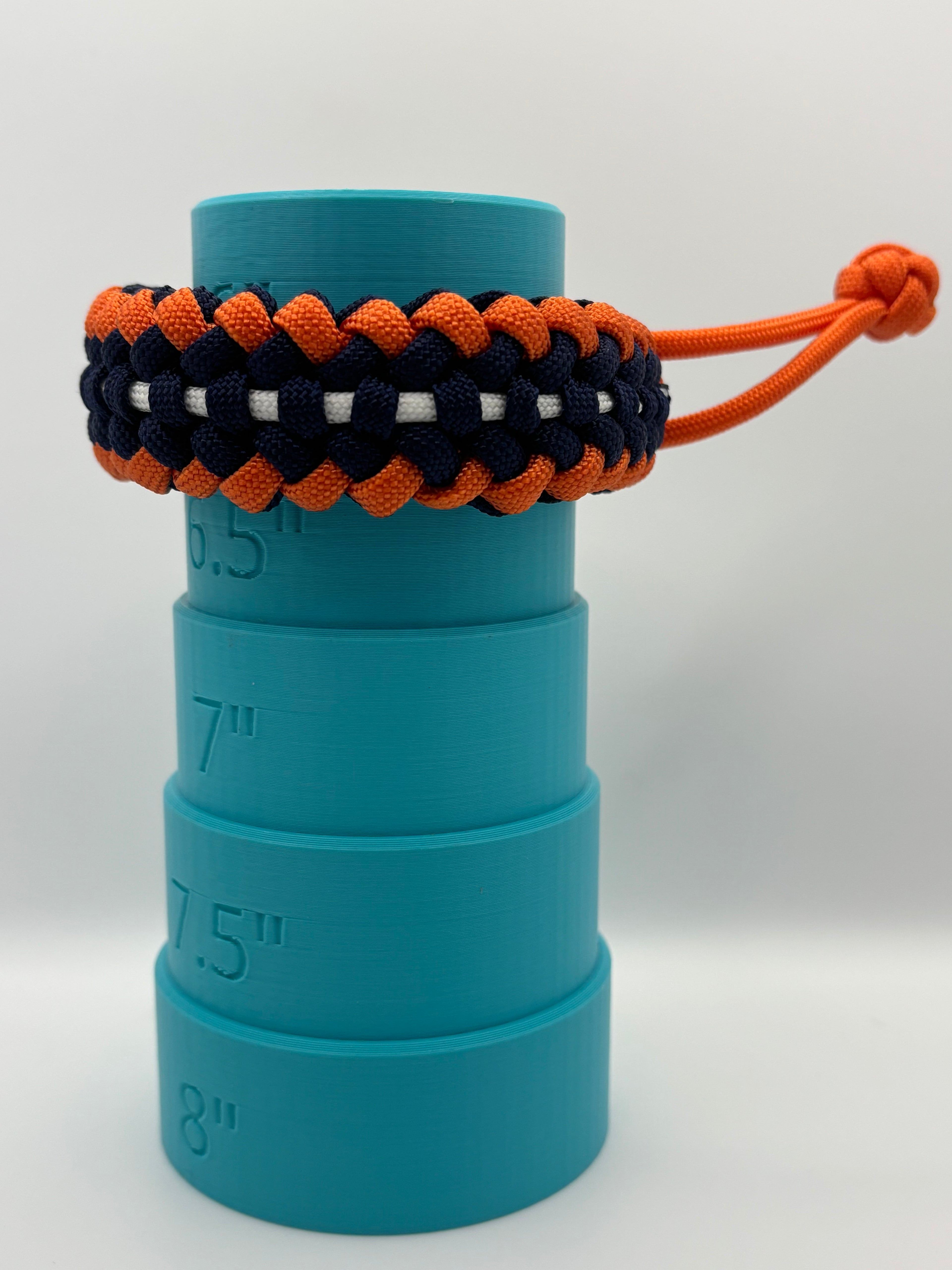 Handmade Sanctified Stitch Paracord Bracelet – Orange