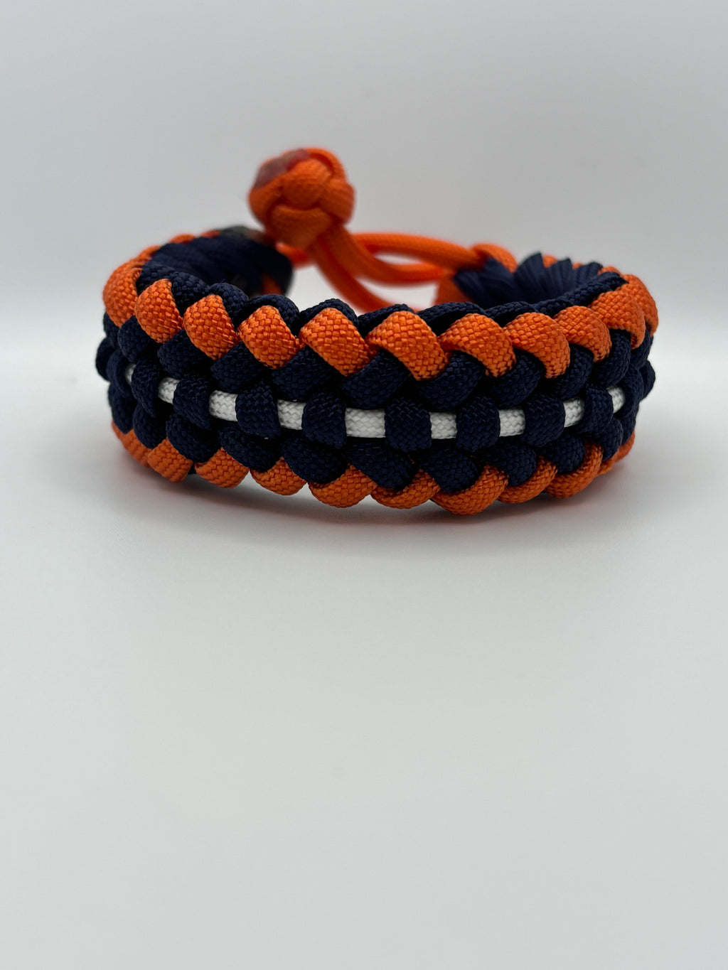 Handmade Sanctified Stitch Paracord Bracelet – Orange