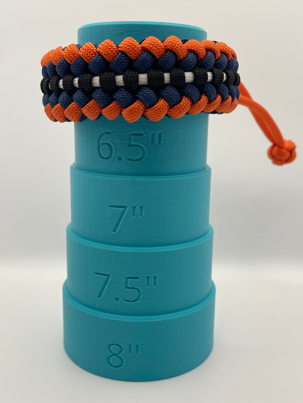 Handmade Sanctified Stitch Paracord Bracelet – Orange