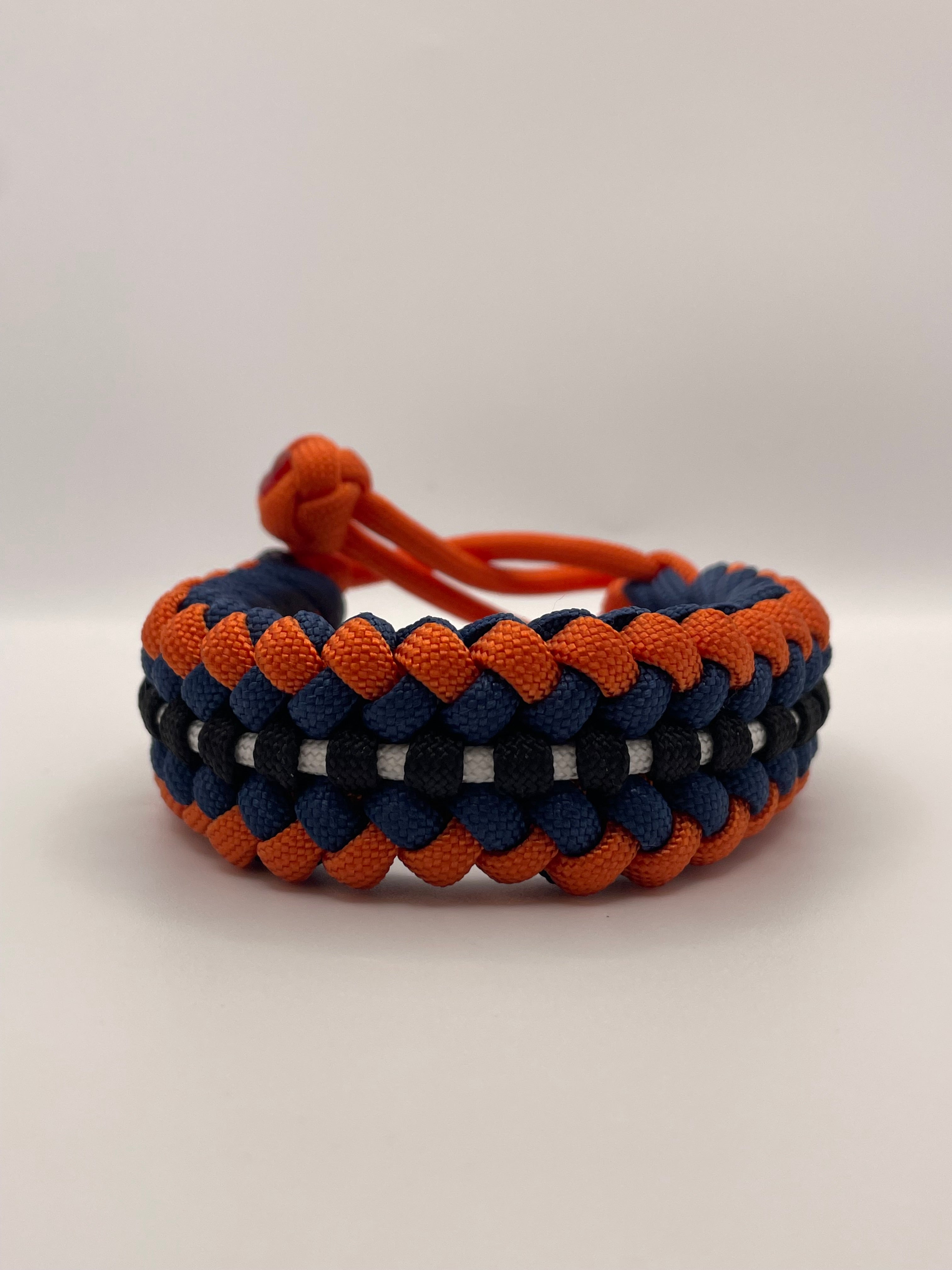 Handmade Sanctified Stitch Paracord Bracelet – Orange
