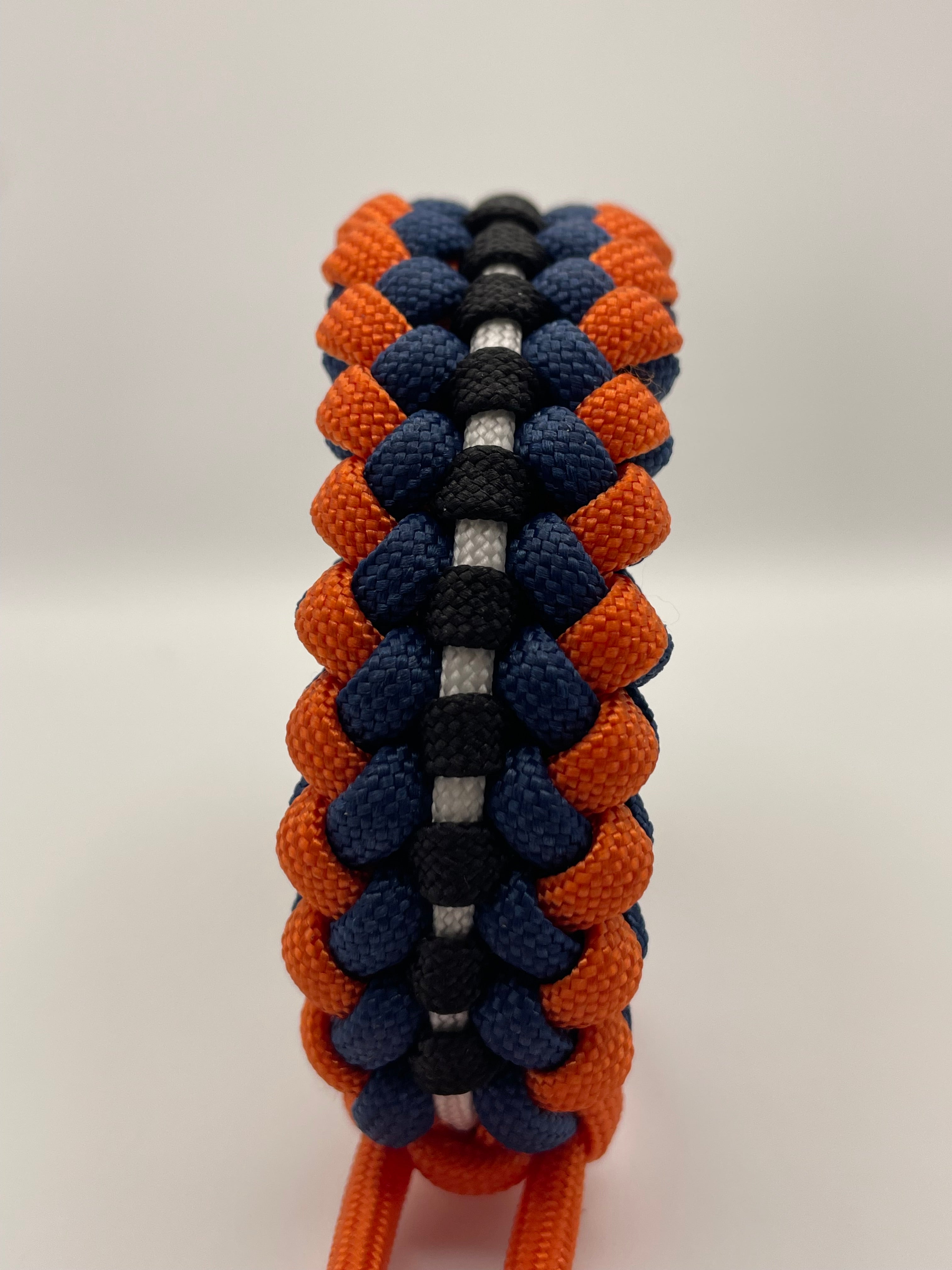 Handmade Sanctified Stitch Paracord Bracelet – Orange