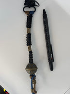 African Bead Paracord Keychain