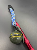 Grenade Round Braid Multi Blue & Gray Keychain