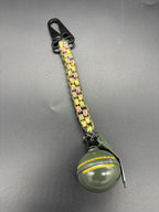 Grenade Square Knot Multi-Color & OD Green Keychain