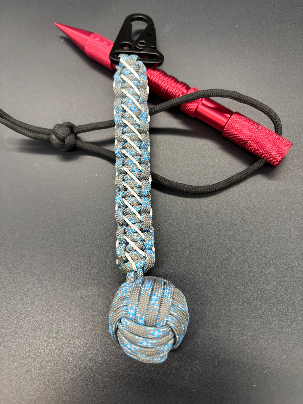 Handmade Monkey Fist Paracord Keychain