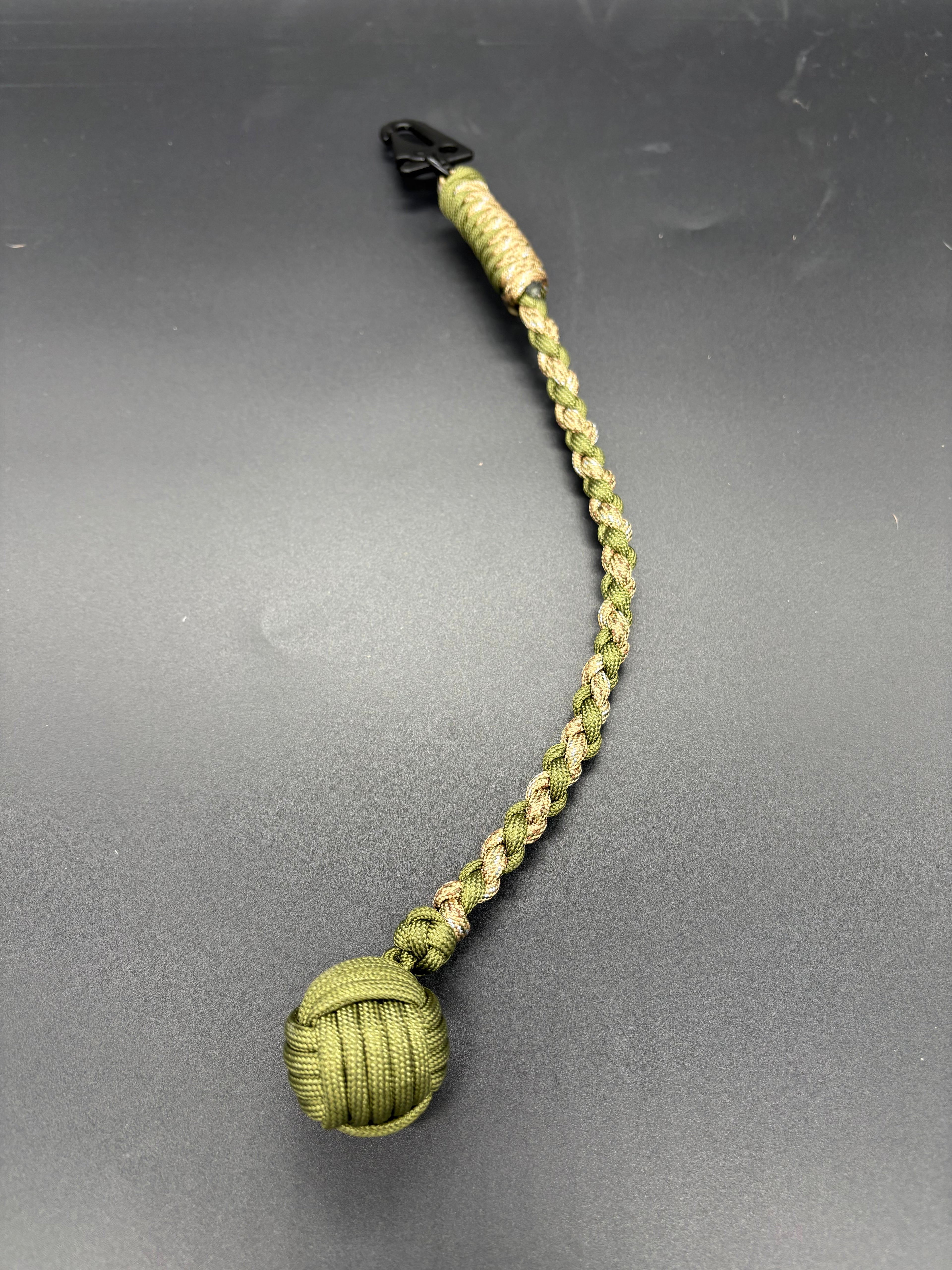 Camo & OD Green Mini WIP Monkey Fist Keychain