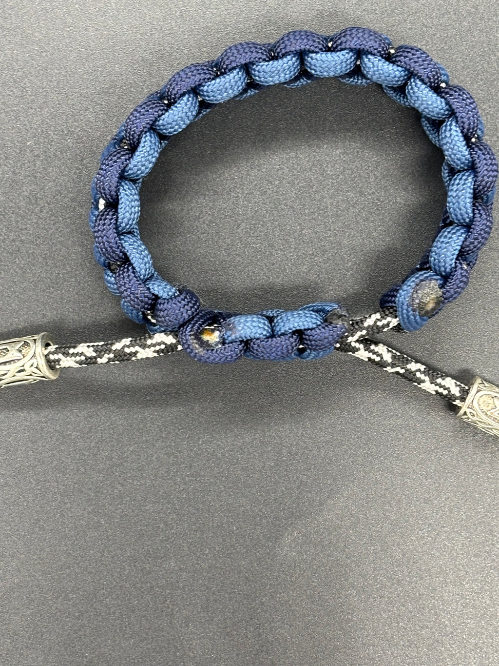 Cobra Adjustable Paracord Bracelet with Rune Beads