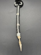 African Spearhead Bead Keychain
