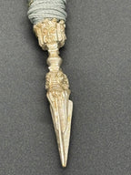 African Spearhead Bead Keychain