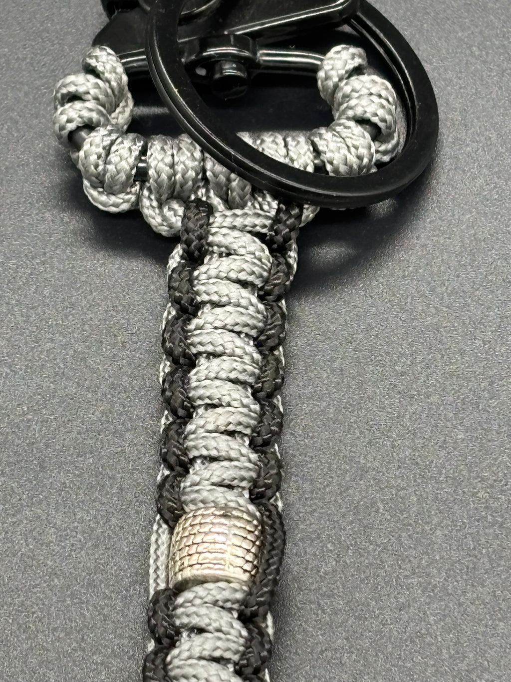 African Spearhead Bead Keychain