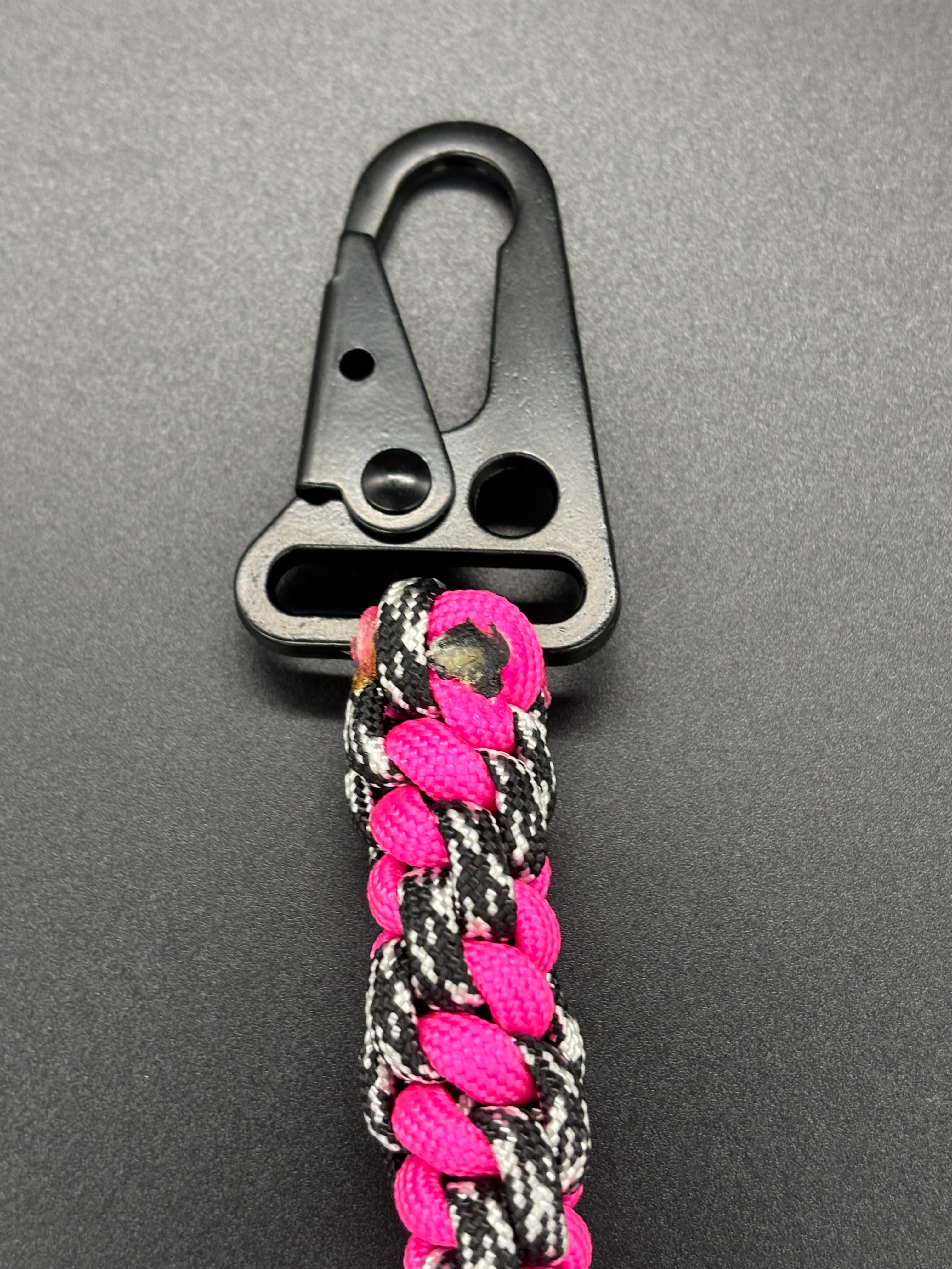 Monkey Fist Round Braid Multi Blue & Gray Keychain (Copy)